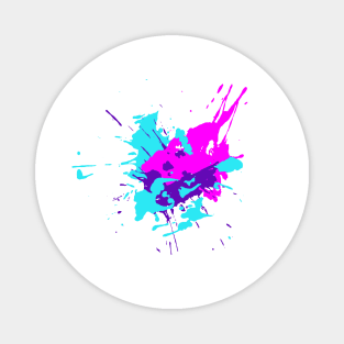 Droped colored blots Magnet